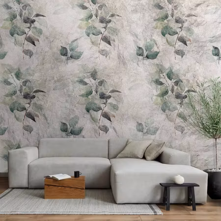 Fototapeter - Statue of Nature Plant Motif with