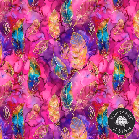 Ink Feathers Jersey // 1,3m