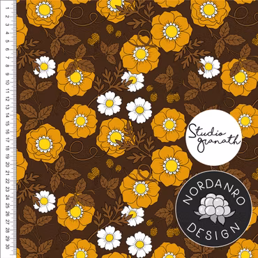 Alice Dark Brown Poplin