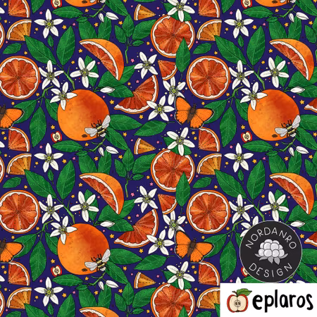 Apelsindröm Dark Blue (17) Jersey 2a handsort // 1,4m