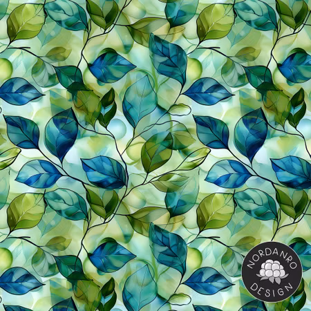 Ink Leaf Viscose Jersey