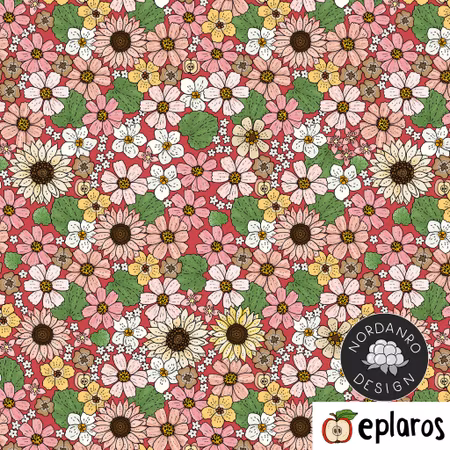 Cosmos Crimson Viscose Jersey