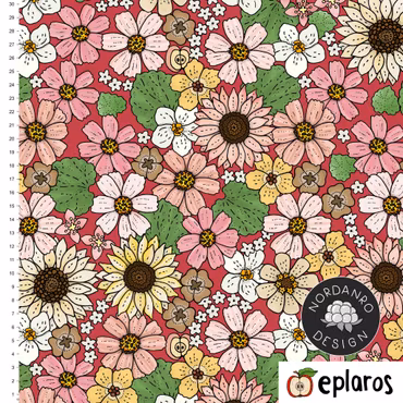 Cosmos Crimson Viscose Jersey