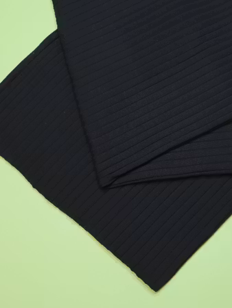 Wide Derby Rib Black