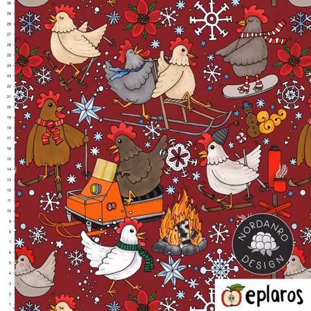 Vinteraktivitet Deep Red Jersey // 1,1m