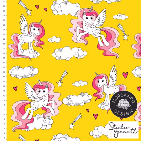 Retro Unicorn Yellow Jersey