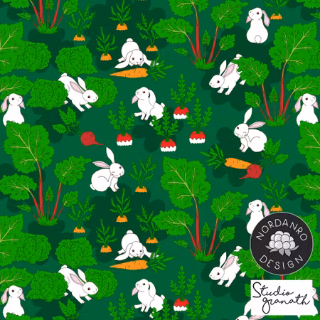 Bunny Garden Small Canvas