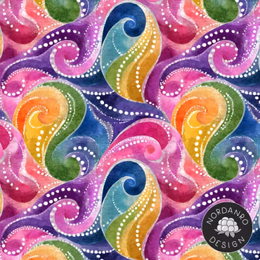 Watercolours Viscose