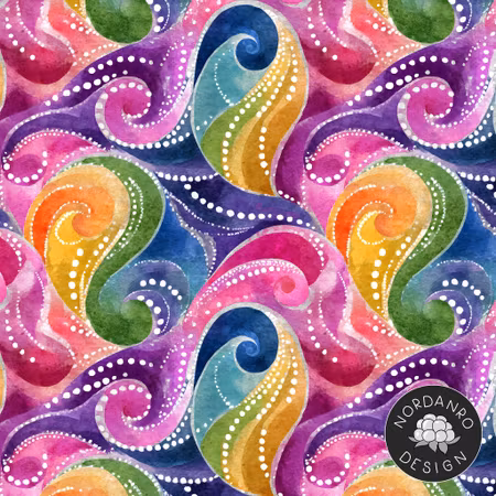 Watercolours Viscose