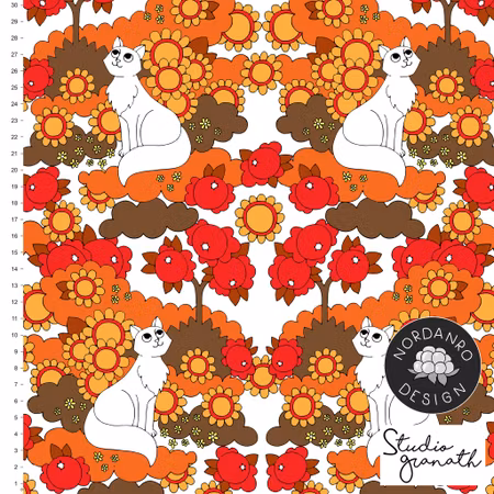 Retro Cats Orange Jersey