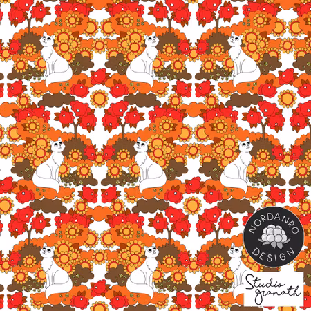 Retro Cats Orange Jersey