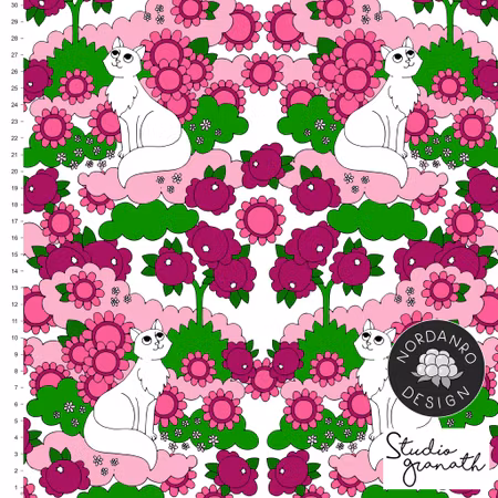 Retro Cats Pink Jersey