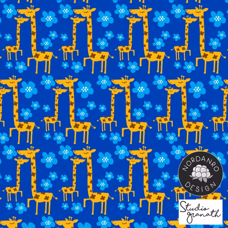 Giraffe Blue Jersey