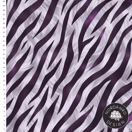 Zebra Aubergine Viscose