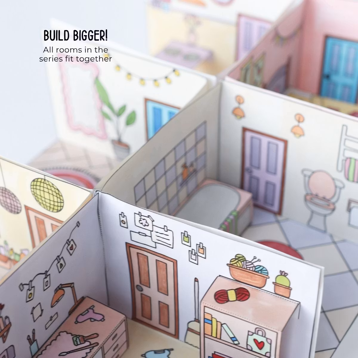 Dollhouse in 3D Craft - Classroom