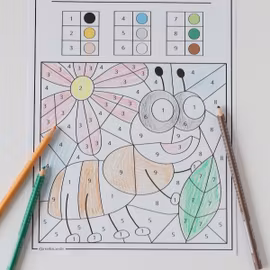 Colour by Code - Forest Animals