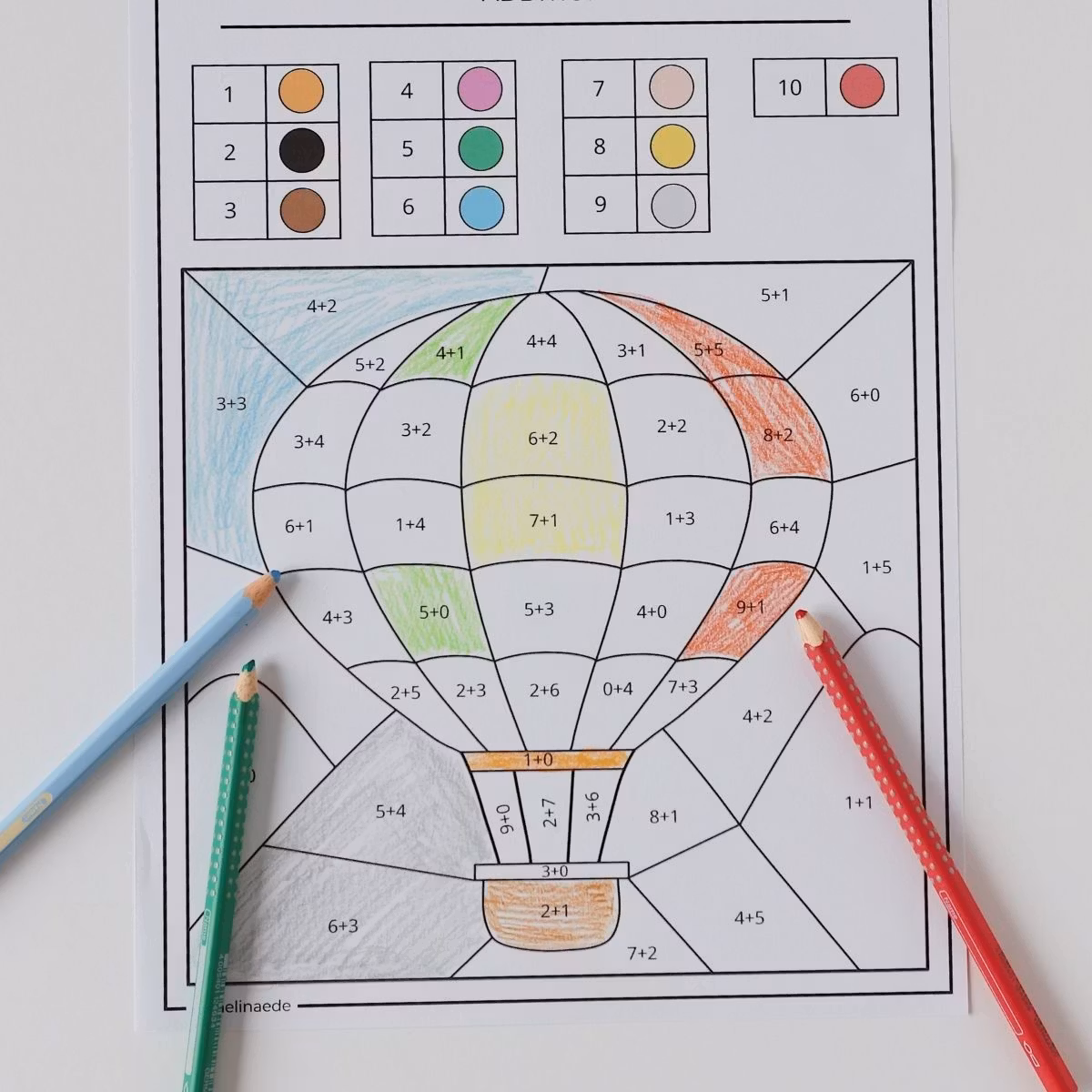 Colour by Code - Plus & Minus
