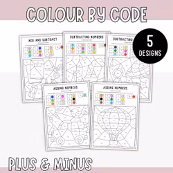 Colour by Code - Plus & Minus