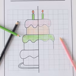 Symmetry - Draw and Colour