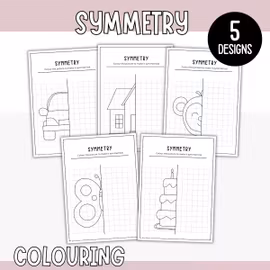 Symmetry - Draw and Colour