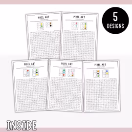 Pixel Art - Colour the Hidden Pictures