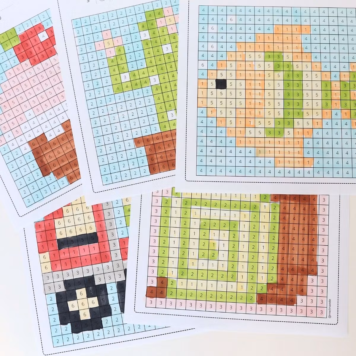 Pixel Art - Colour the Hidden Pictures