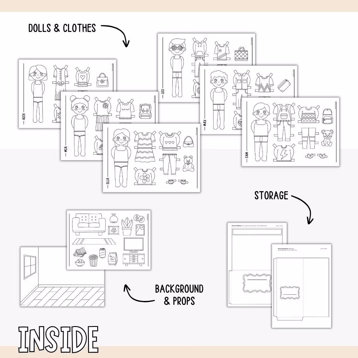 Paper Dolls Craft - Starter Kit