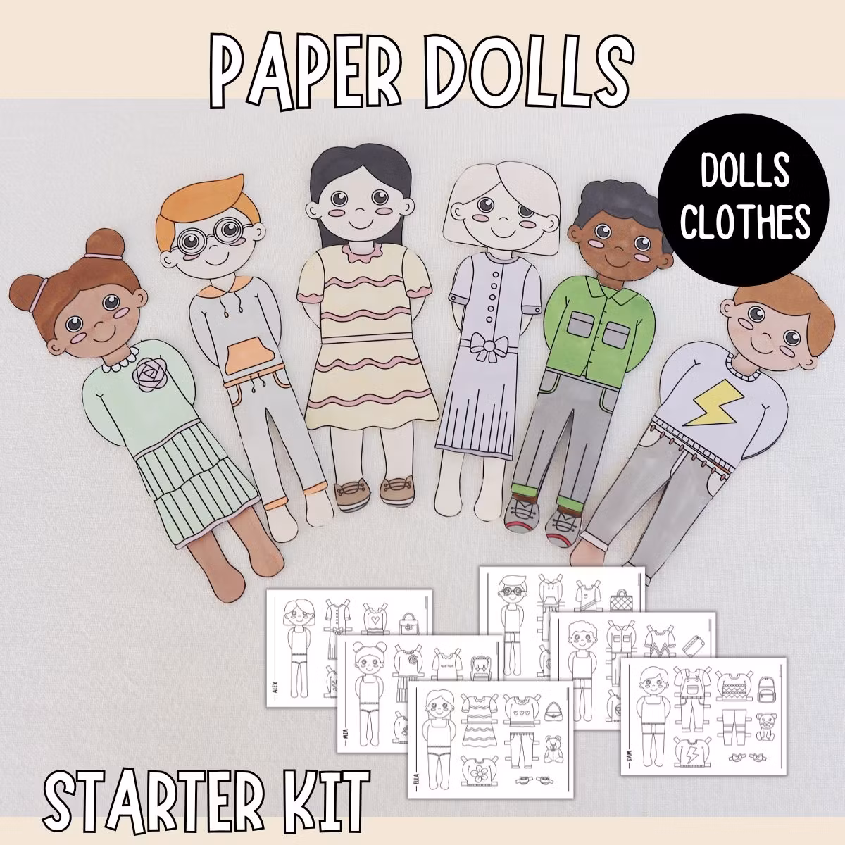 Paper Dolls Craft - Starter Kit