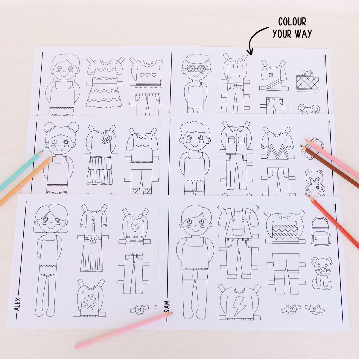 Paper Dolls Craft - Starter Kit