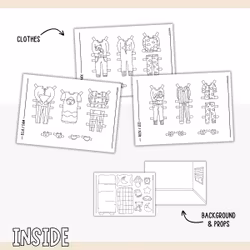 Add-On Set Paper Dolls - Bedtime