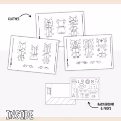 Add-On Set Paper Dolls - Birthday