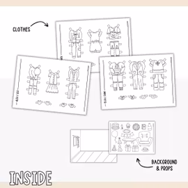 Add-On Set Paper Dolls - Birthday