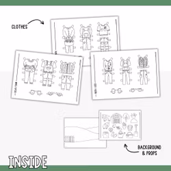 Add-On Set Paper Dolls - Farm