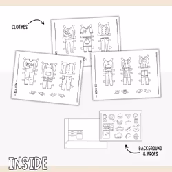 Add-On Set Paper Dolls - Kitchen