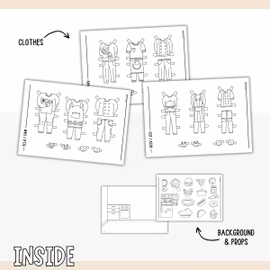 Add-On Set Paper Dolls - Kitchen