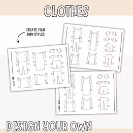 Add-On Set Paper Dolls - Design Your Own