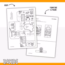 Dollhouse in 3D Craft - Halloween