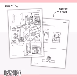 Dollhouse in 3D Craft - Spring