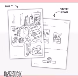 Dollhouse in 3D Craft - Spring