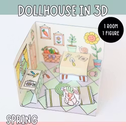 Dollhouse in 3D Craft - Spring