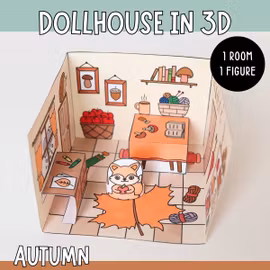 Dollhouse in 3D Craft - Autumn
