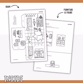 Dollhouse in 3D Craft - Autumn