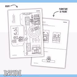 Dollhouse in 3D Craft - Winter