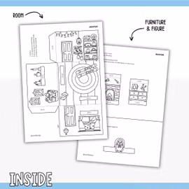 Dollhouse in 3D Craft - Winter