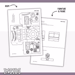 Dollhouse in 3D Craft - New Year