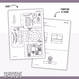 Dollhouse in 3D Craft - New Year