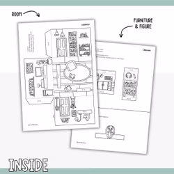 Dollhouse in 3D Craft - Library