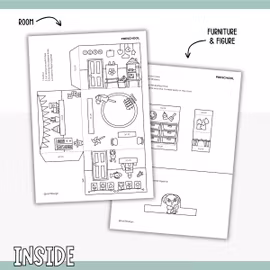 Dollhouse in 3D Craft - Preschool