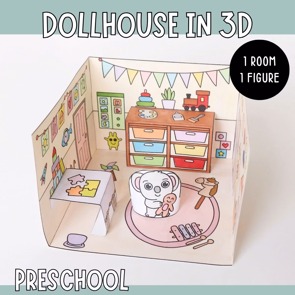 Dollhouse in 3D Craft - Preschool