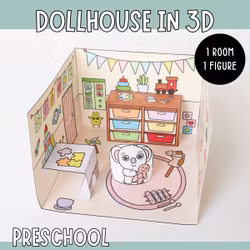Dollhouse in 3D Craft - Preschool